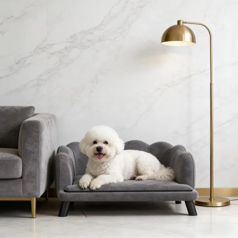 Dog Bed grey gray 21.75"
