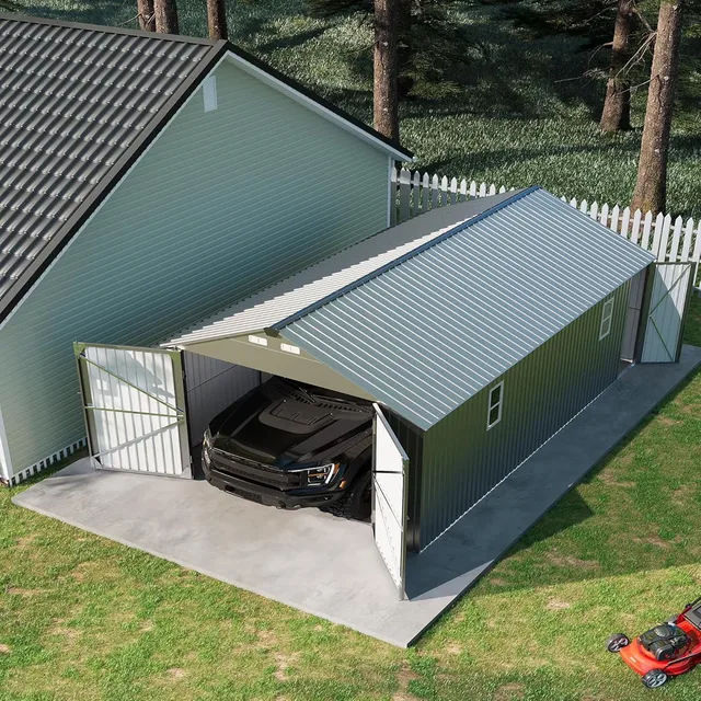 Metal Carport 4 people gray