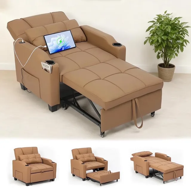 Sofa 4 in brown 35.04"
