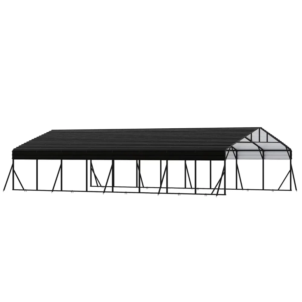 Metal Carport 20' 40' heavy-duty