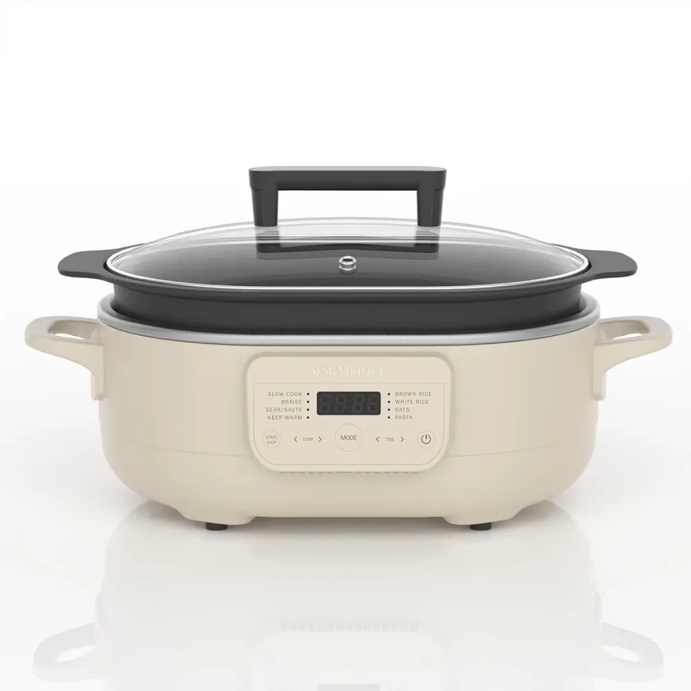Dutch Oven 6 quart brown white