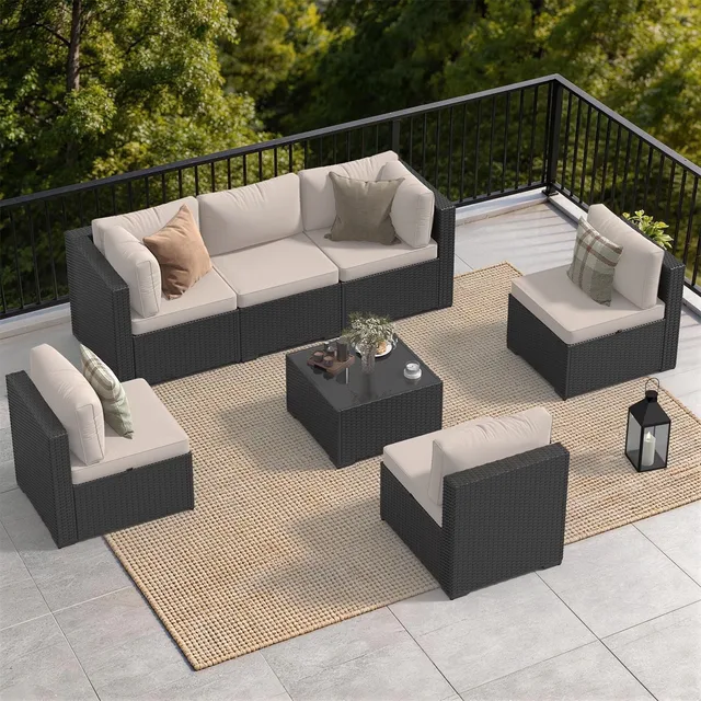 Patio Furniture gray beige