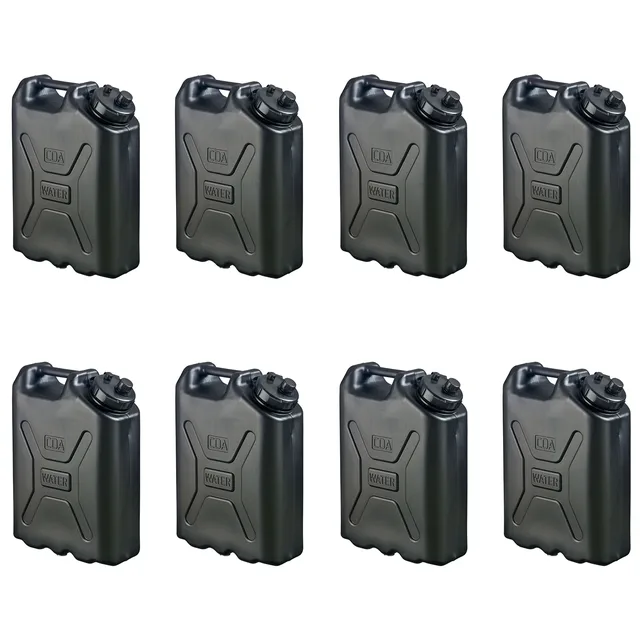 Coolers & Hydration 5 gallon 8 pack black
