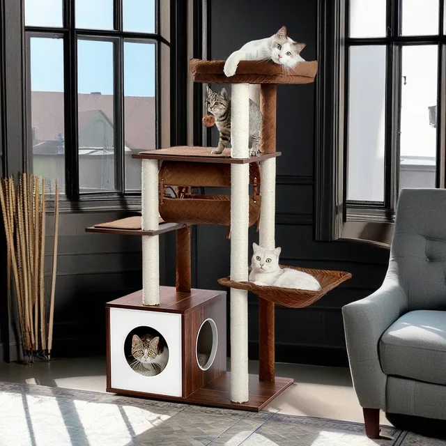 Furniture & Enrichment 51" brown 51.4in