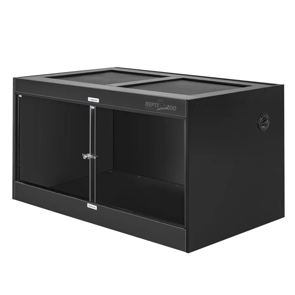 Reptile Enclosure 120 gallon black 16 gallon