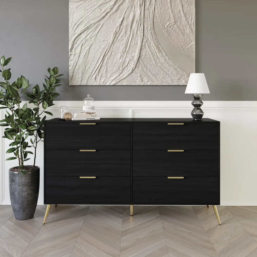 Bedroom Furniture black white silver