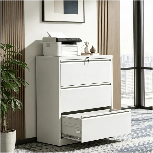File Cabinet white locking