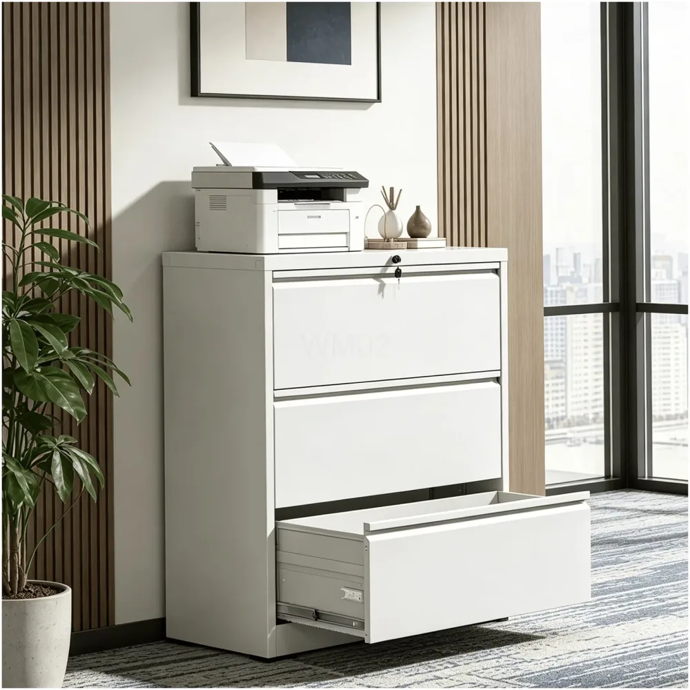 File Cabinet white locking