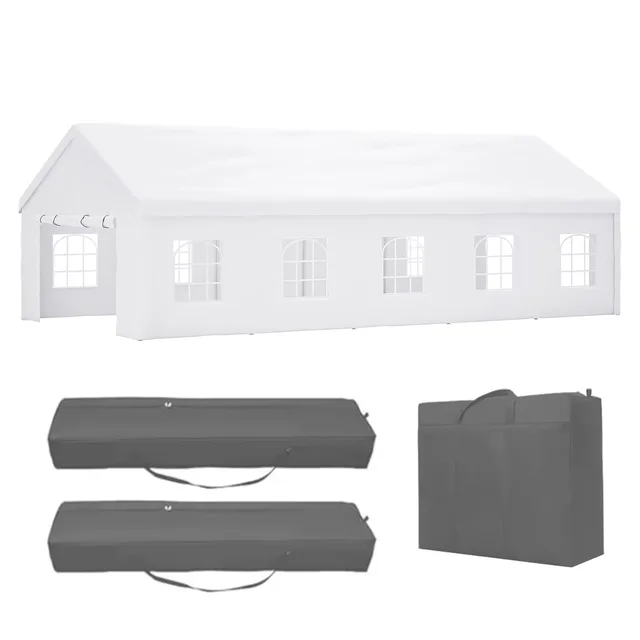 Carport heavy-duty 32 foot 191.9 inch