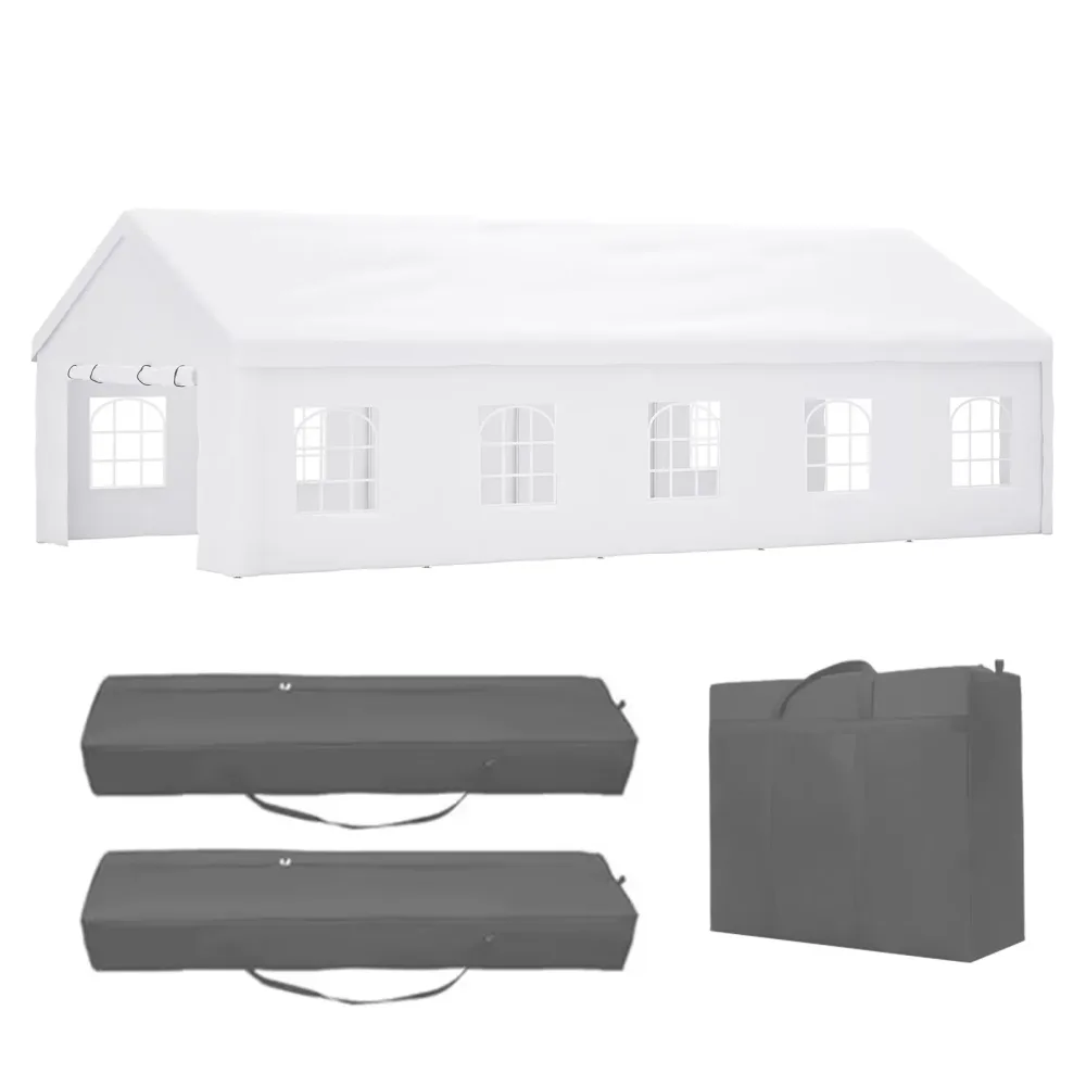 Carport heavy-duty 32 foot 191.9 inch