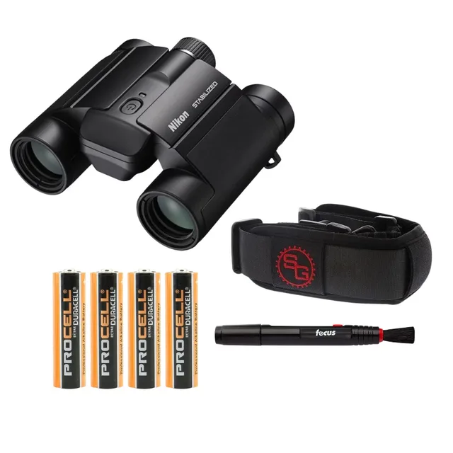 Stabilized Binoculars 1.5v adjustable foldable