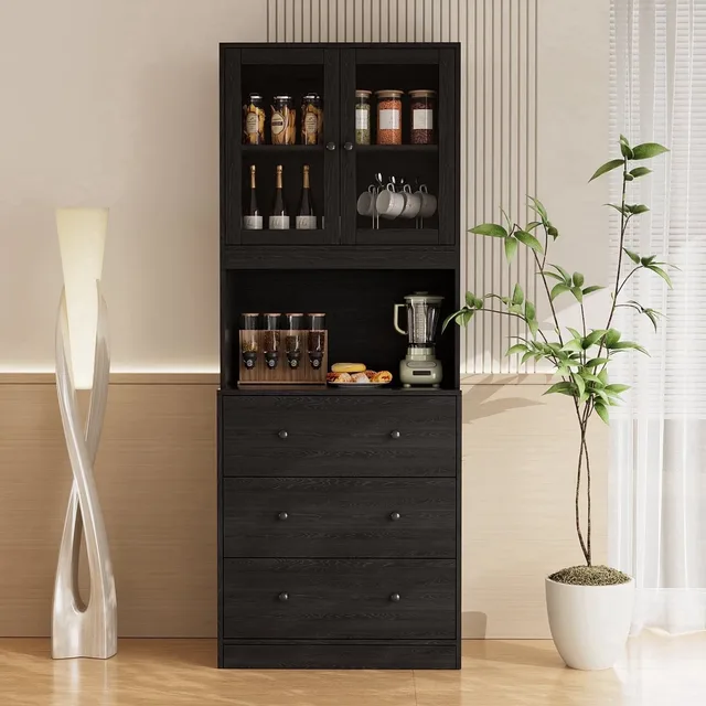 Storage Cabinet 71" black 100.52 lb
