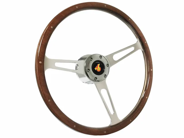 Wood Steering 15 inch 70mm 15"