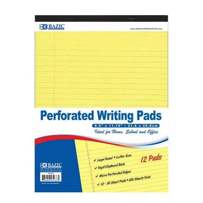 Writing Pad 8.5in 11.75in 11.75 in