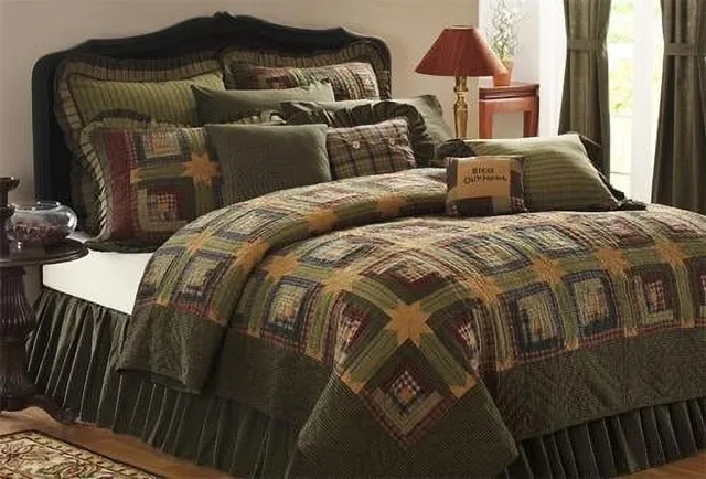 Bedding green blue