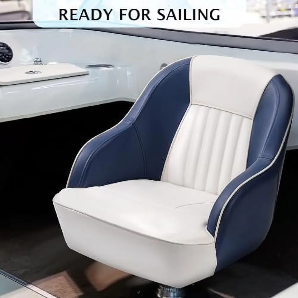 Seat Boat white blue 5"