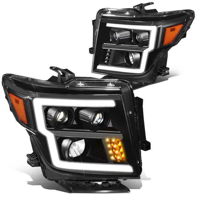 Projector Headlight led black white