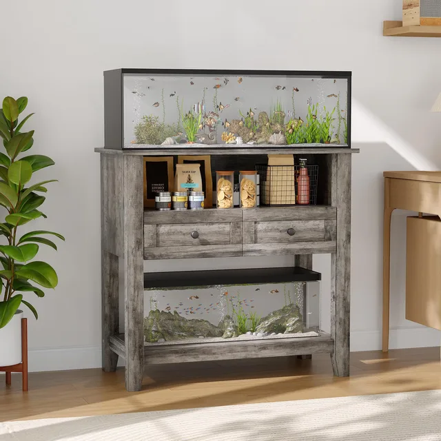 Aquarium Stand 20-29 gallon 660 lbs grey