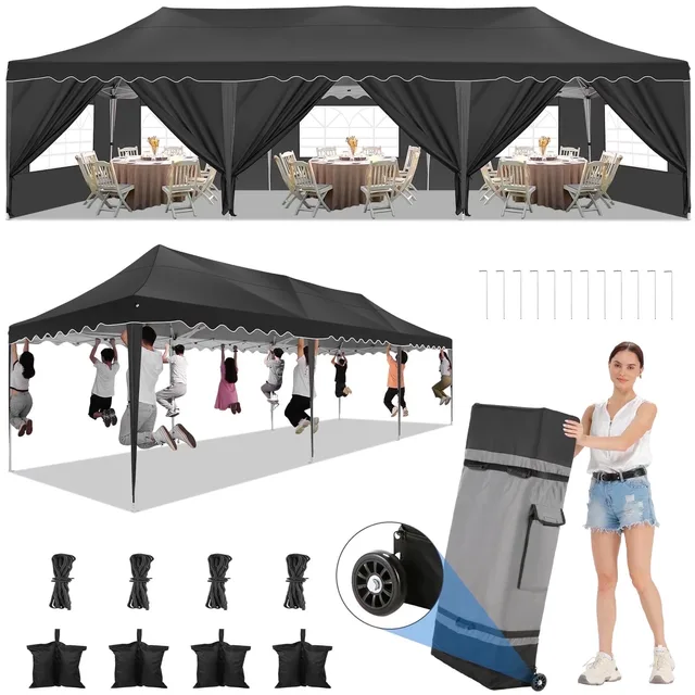 Party Tent windproof waterproof black
