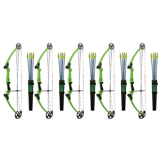 Bow Arrow 3 pack green 30"