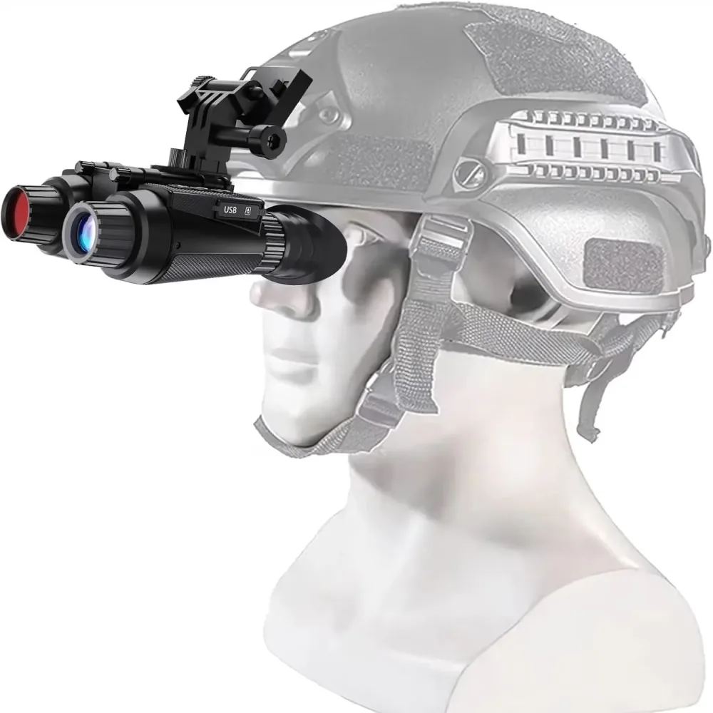 Binoculars adjustable rechargeable black