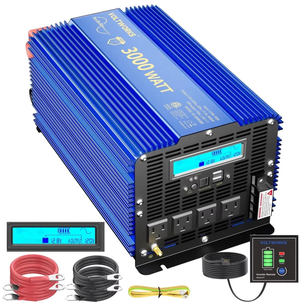 Power Inverter 3000 watts 12v 3000w