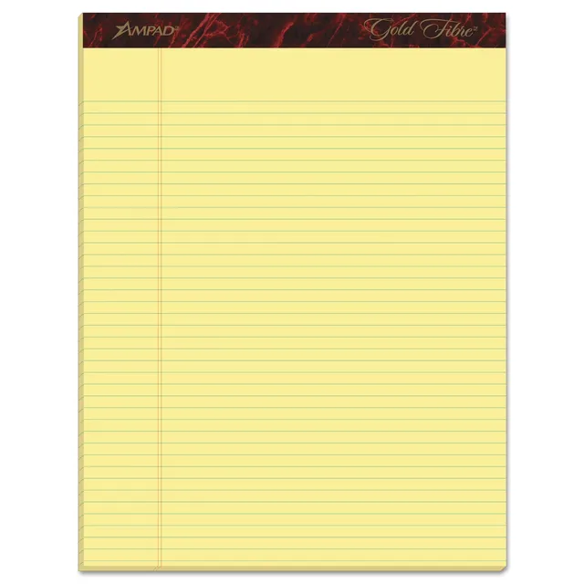 Writing Pads yellow heavy-duty
