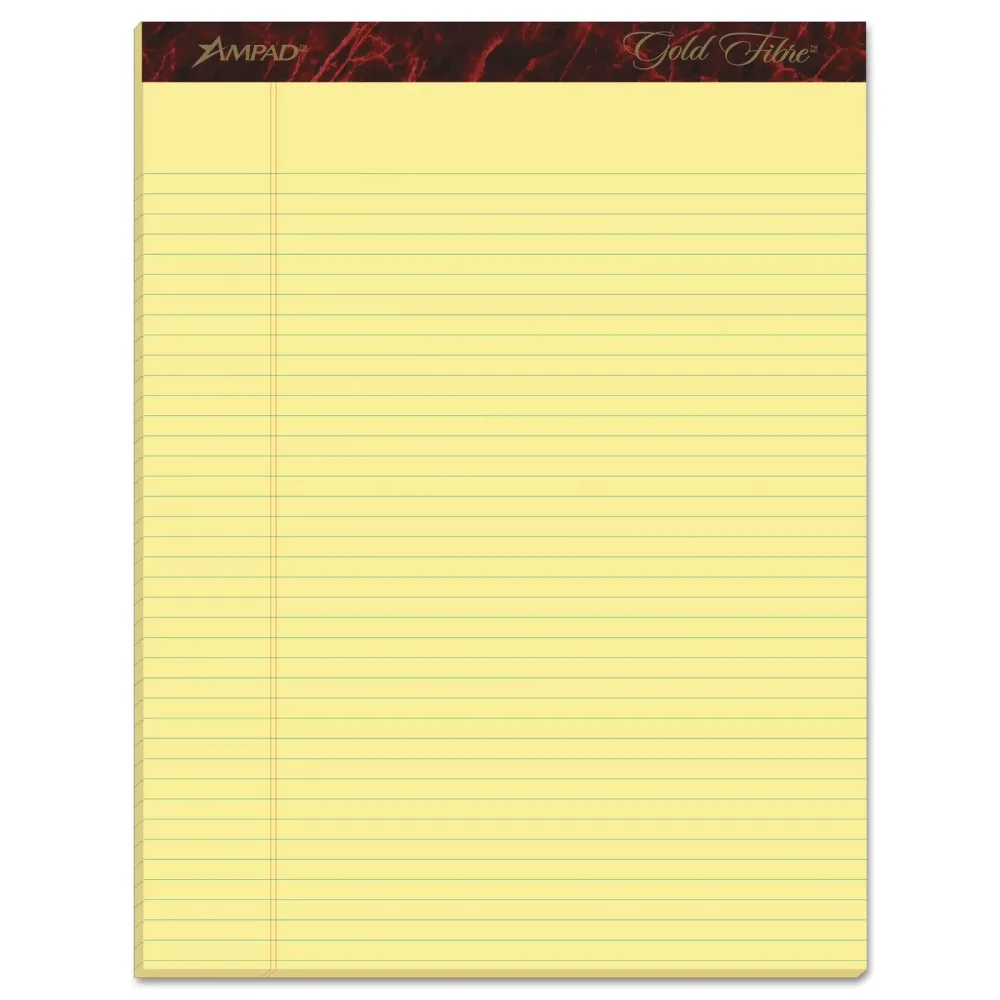 Writing Pads yellow heavy-duty