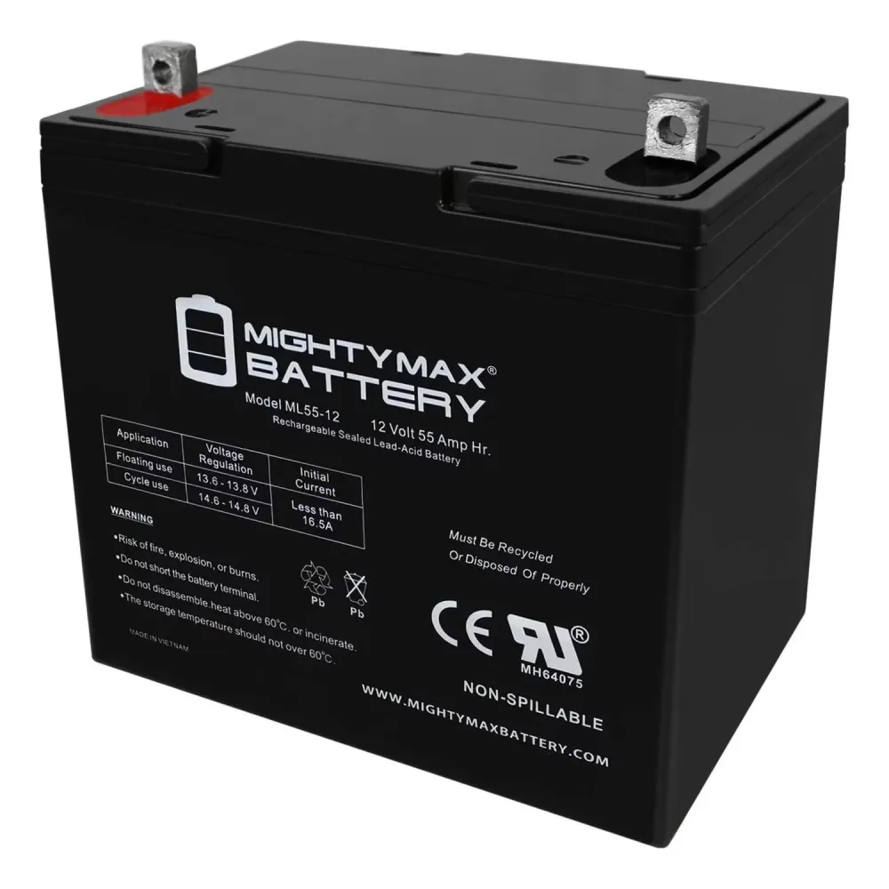 Battery 12v 12 volt 9.06 in