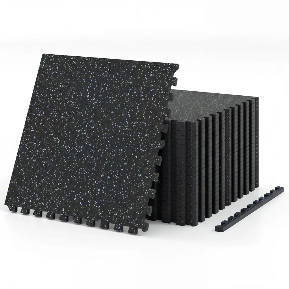 Workout Mats 0.39' black blue