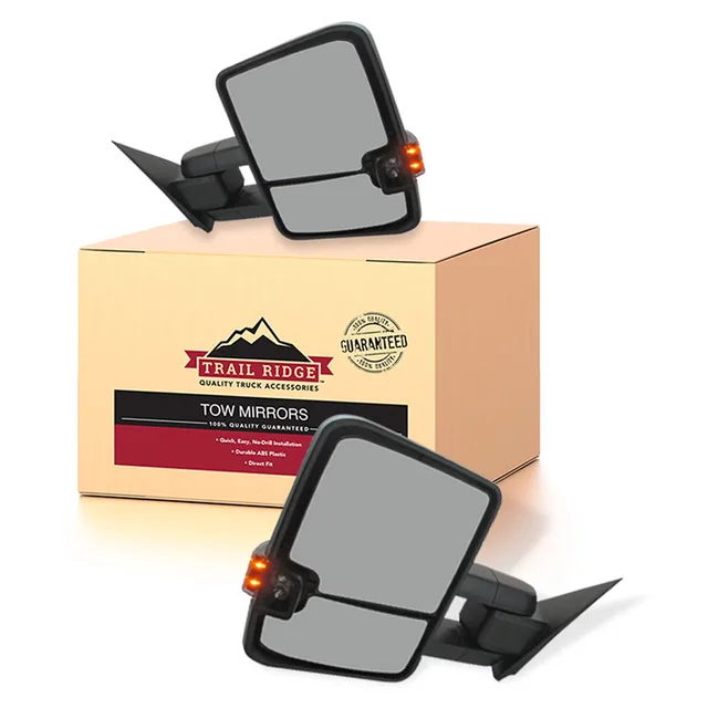 Tow Mirror black led folding