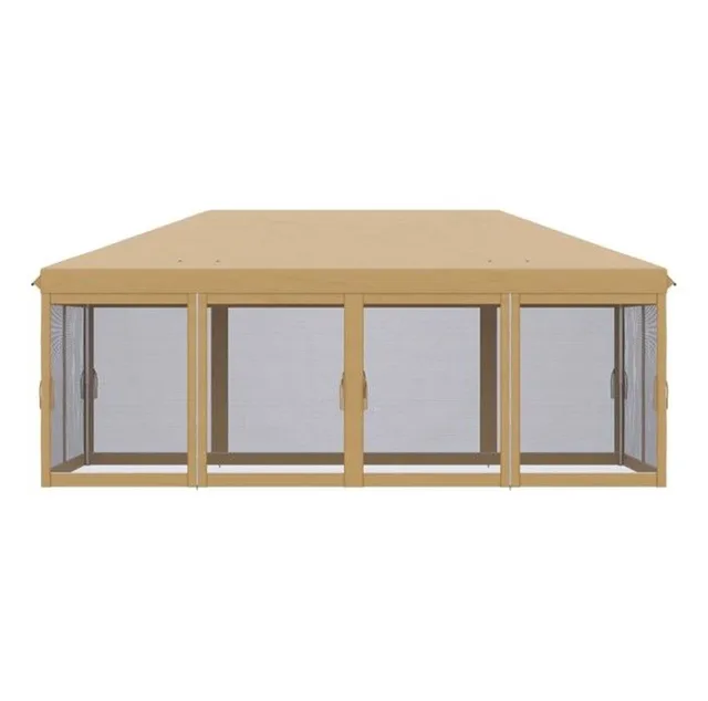 Party Tent portable beige 230.25 inches