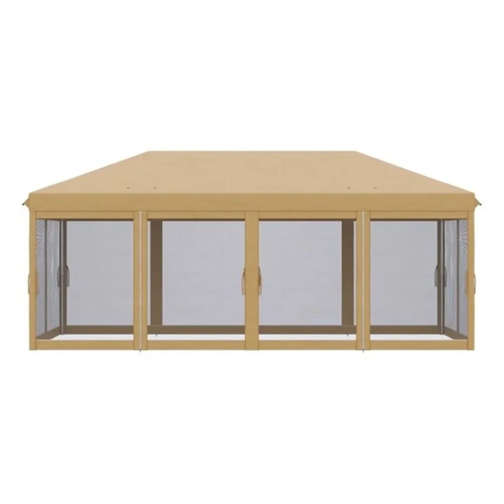 Party Tent portable beige 230.25 inches