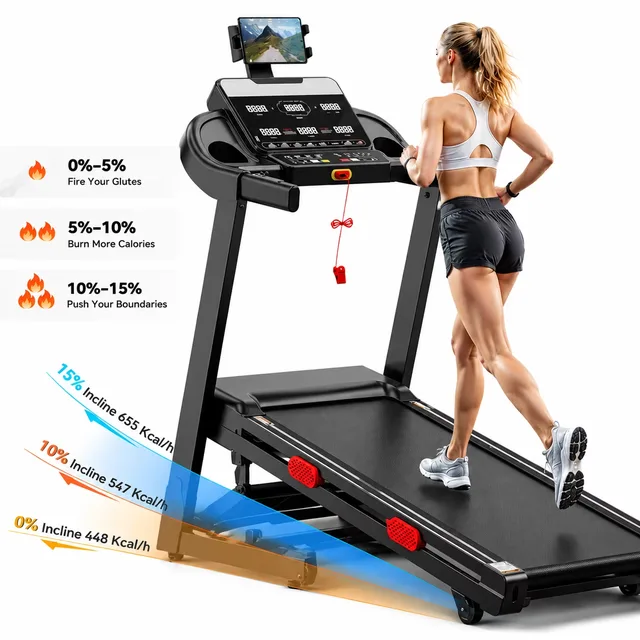 Treadmill 3.8hp 300-340lb foldable