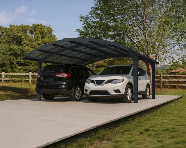 Carport 10' 16' gray