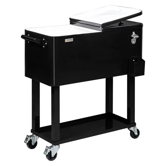 Chest Cooler 80 quart black 80 quarts