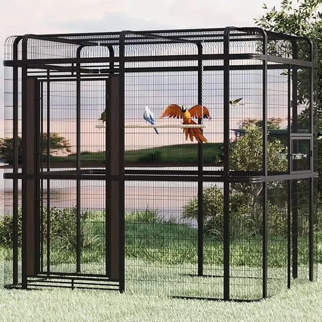 Bird Aviary 87in black 8.5mm