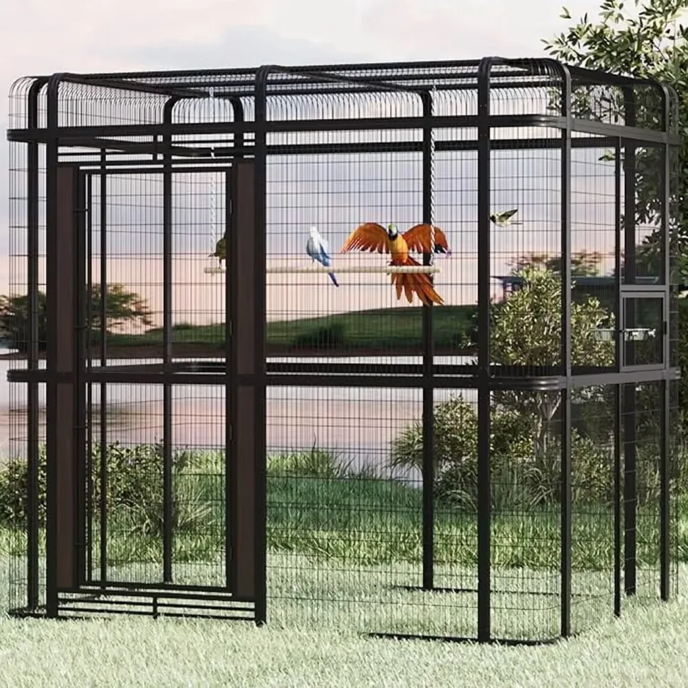 Bird Aviary 87in black 8.5mm