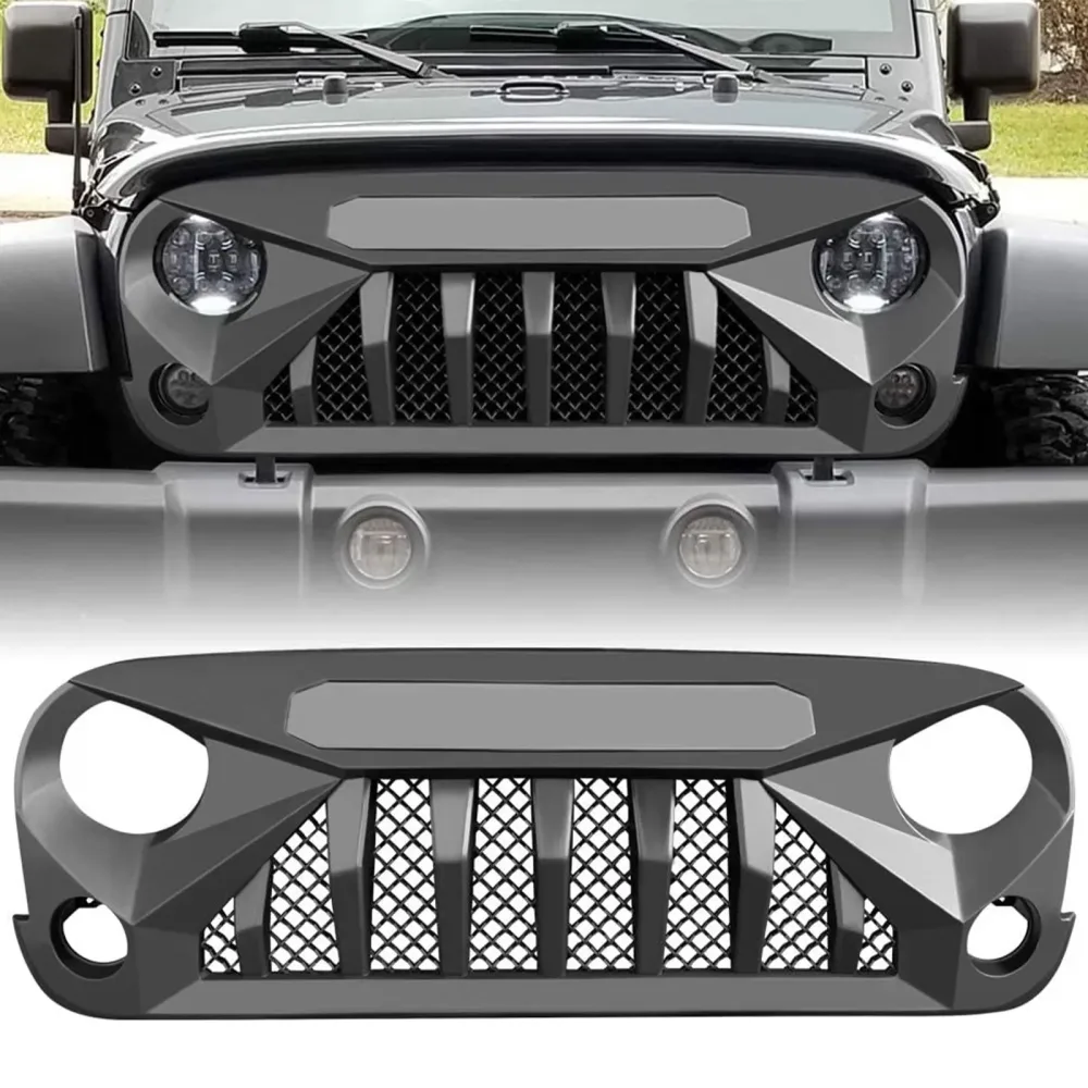 Grille led black blue