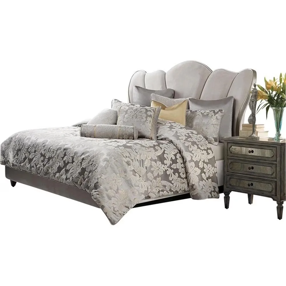 Bedding silver 110" 96"