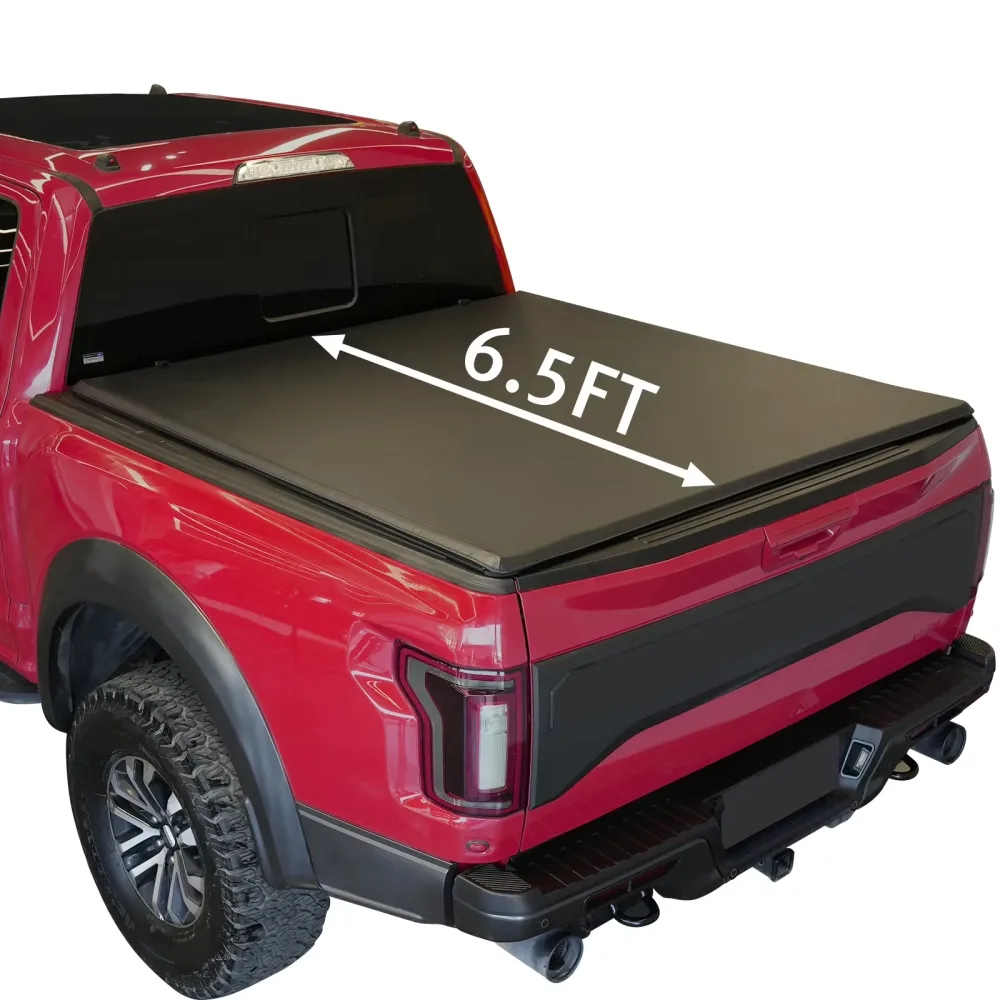 Tonneau Cover 6.5 ft 6.5ft black
