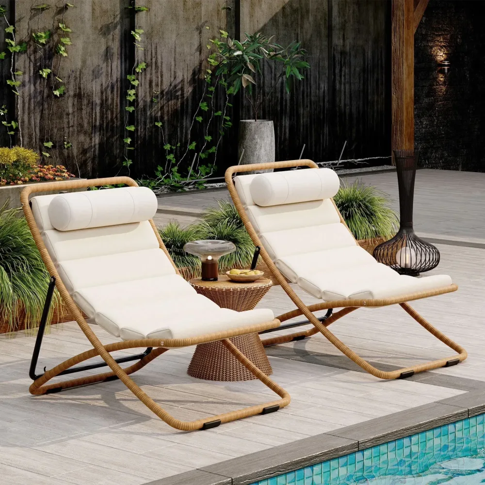 Folding Chair adjustable yellow