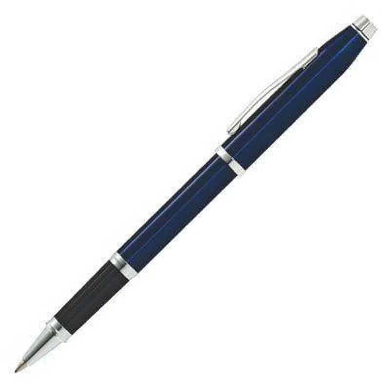 Rollerball Pen blue 5.4 in silver