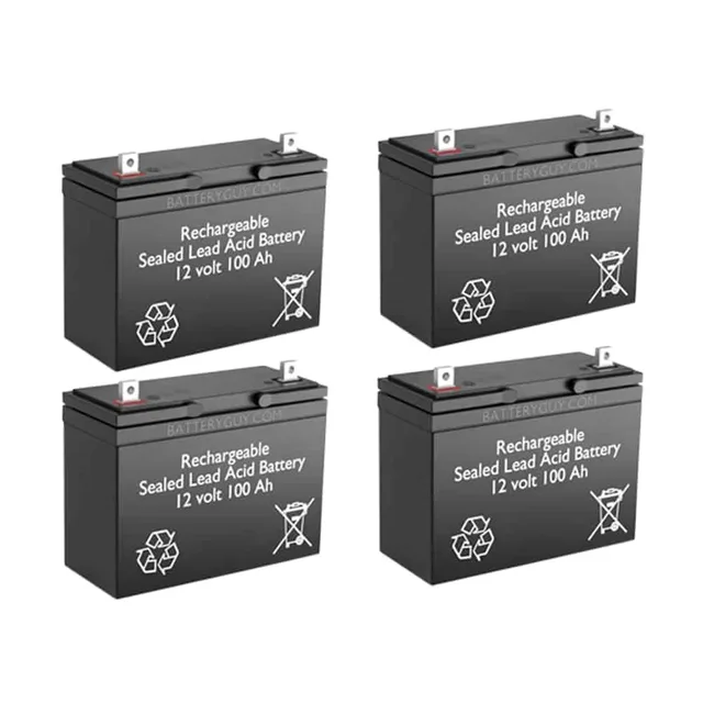 Battery 48 volt 12v rechargeable