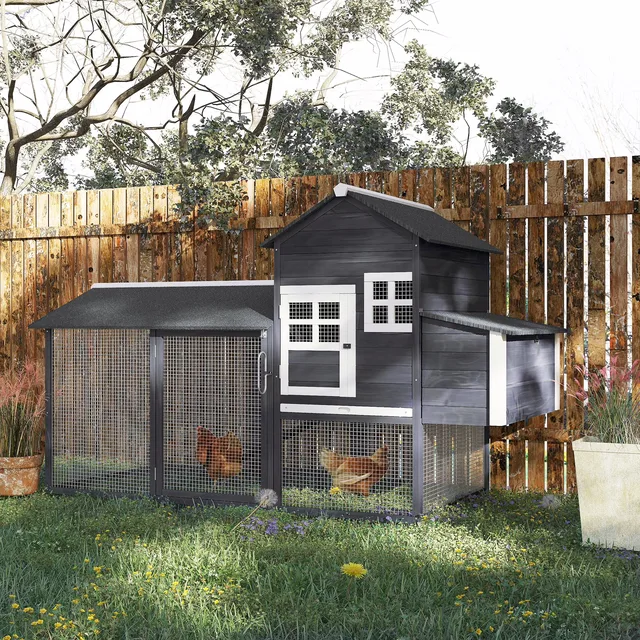 Chicken Coop 84" gray 36"