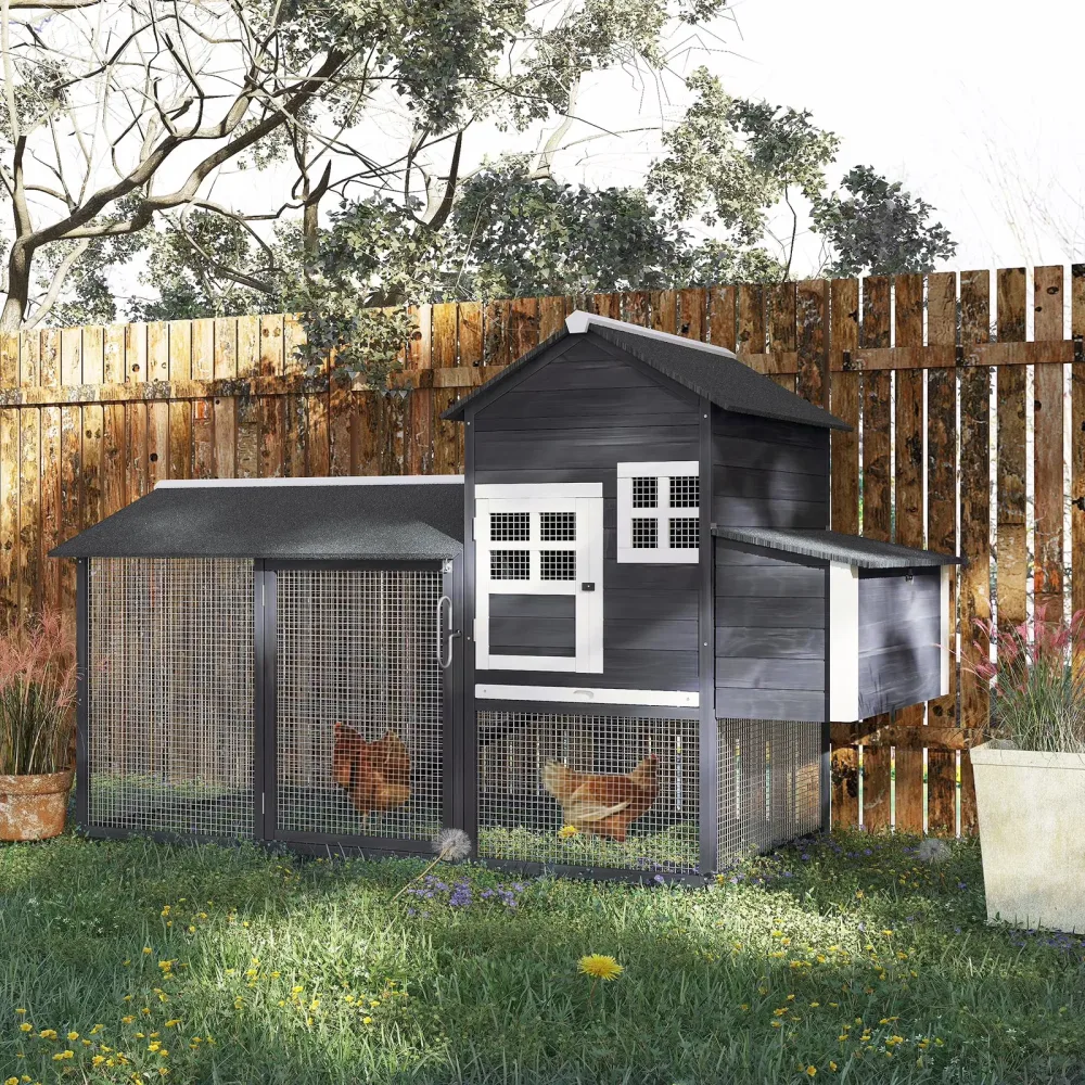 Chicken Coop 84" gray 36"