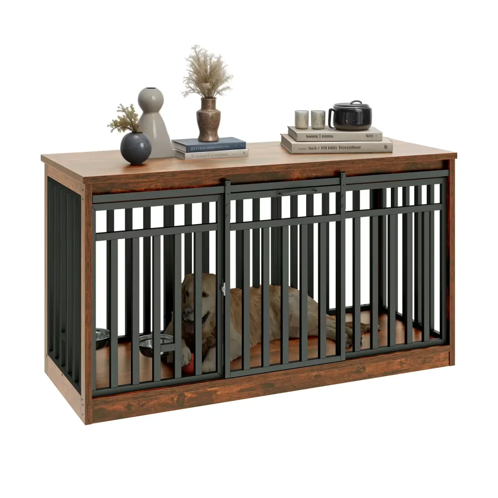Dog Crate 55.1 inch 55.1" 21.6"