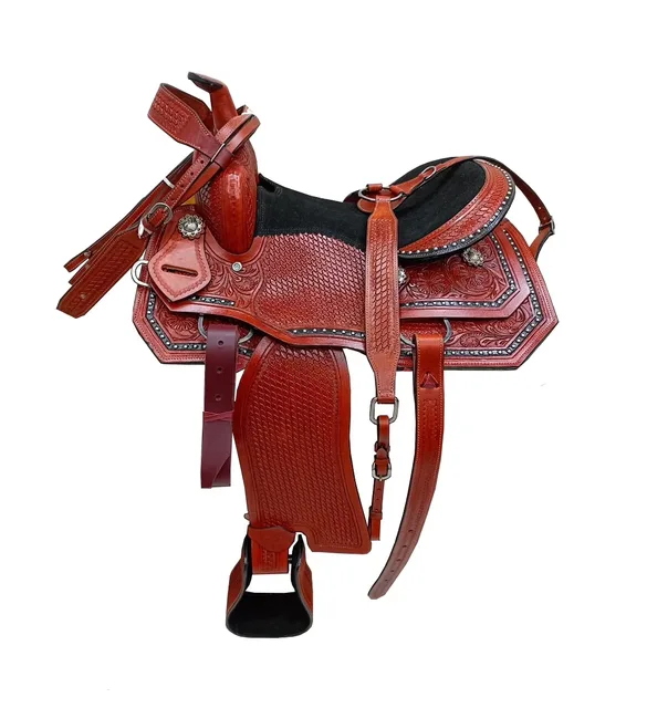 Horse Saddle 10" brown black