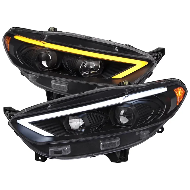 Projector Headlights led black 1 pair