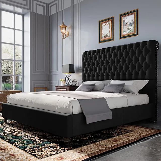 Bed Frame 52.8" black 1000lbs